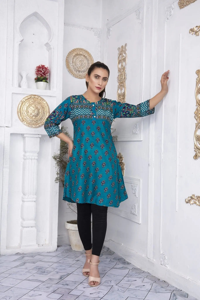 IshDeena Pakistani Kurtis for women Indian Style Cotton Tunics Womens Tops Printed Lawn IshDeena